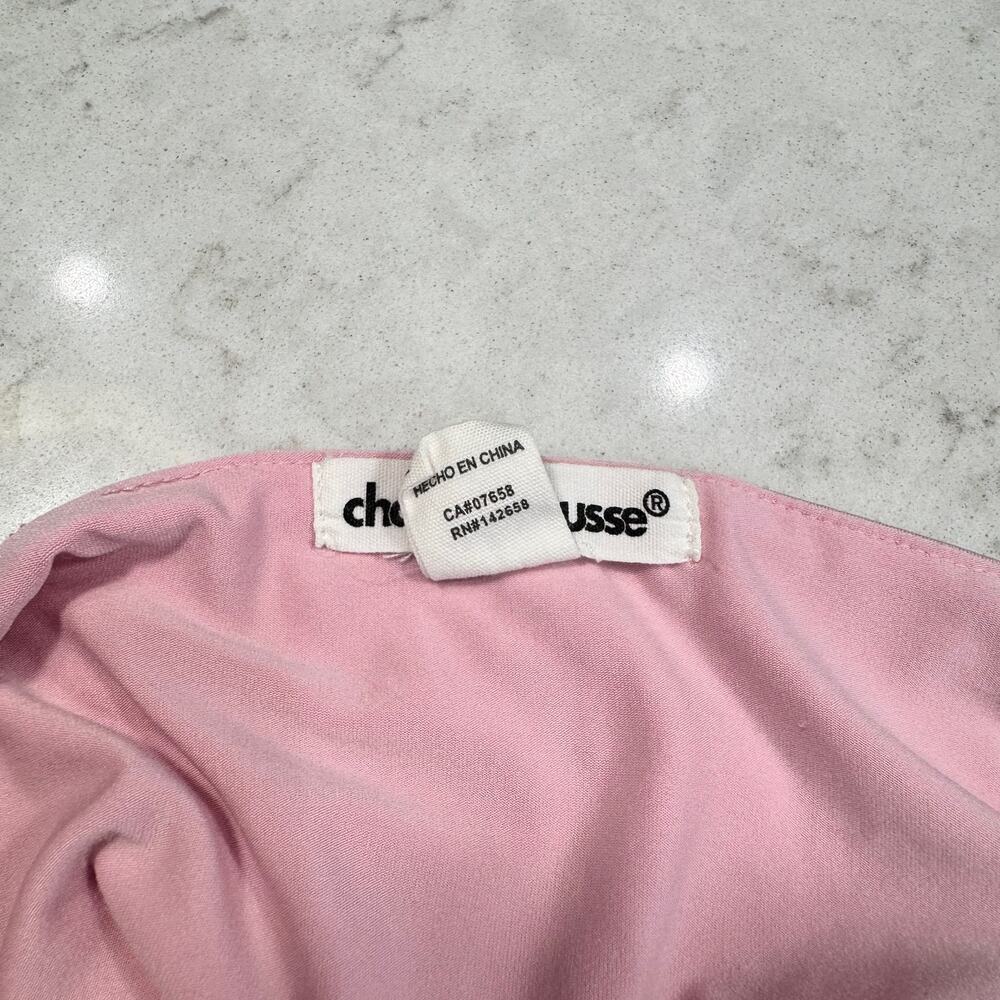 Charlotte Russe Pink Rhinestone Spaghetti Strap Cami Tank Top Y2K Coquette S - Picture 14 of 16